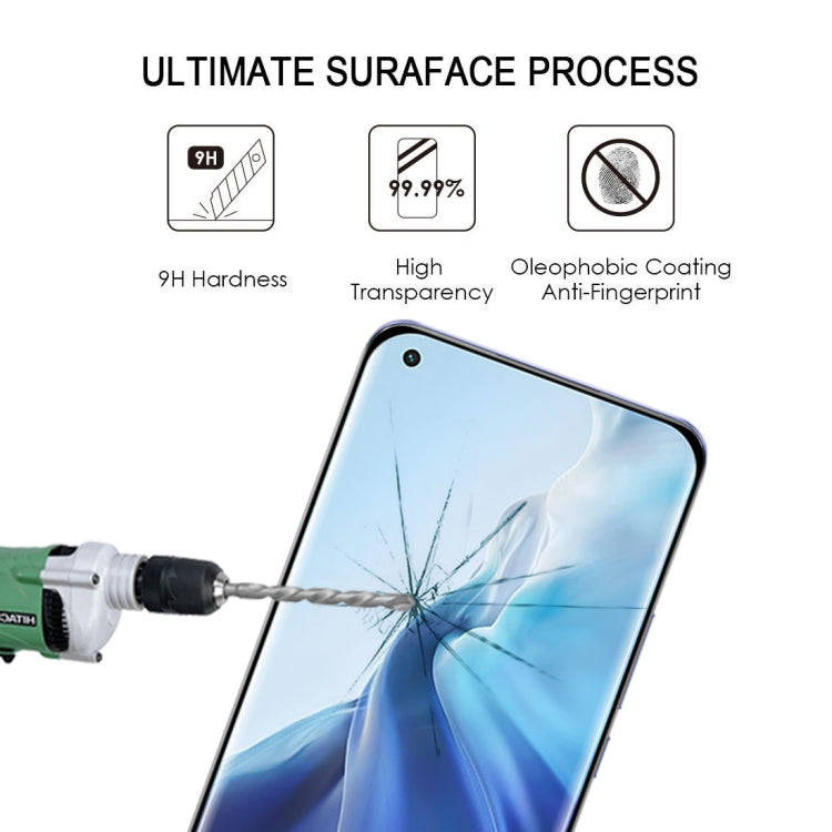 For Xiaomi Mi 11 (Full Glue) 25 PCS 9H HD 3D Curved Edge Tempered Glass Film(Black)