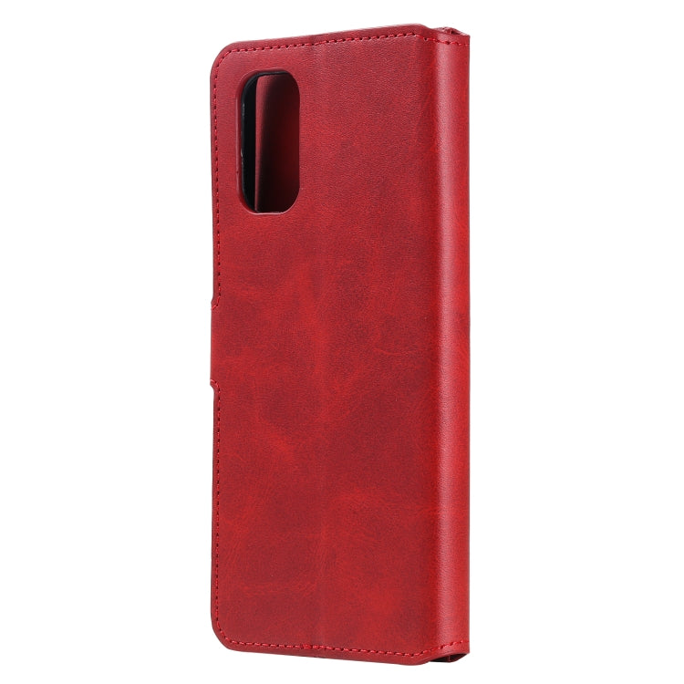 For OPPO Realme 7 5G / Realme V5 Classic Calf Texture PU + TPU Horizontal Flip Leather Case, with Holder & Card Slots & Wallet