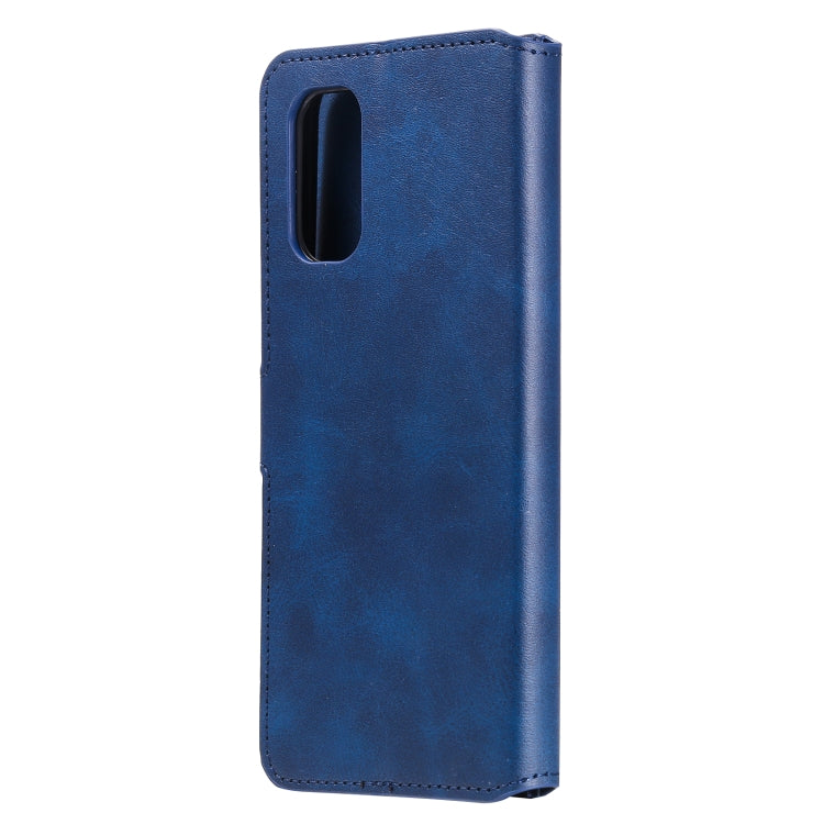 For OPPO Realme 7 5G / Realme V5 Classic Calf Texture PU + TPU Horizontal Flip Leather Case, with Holder & Card Slots & Wallet