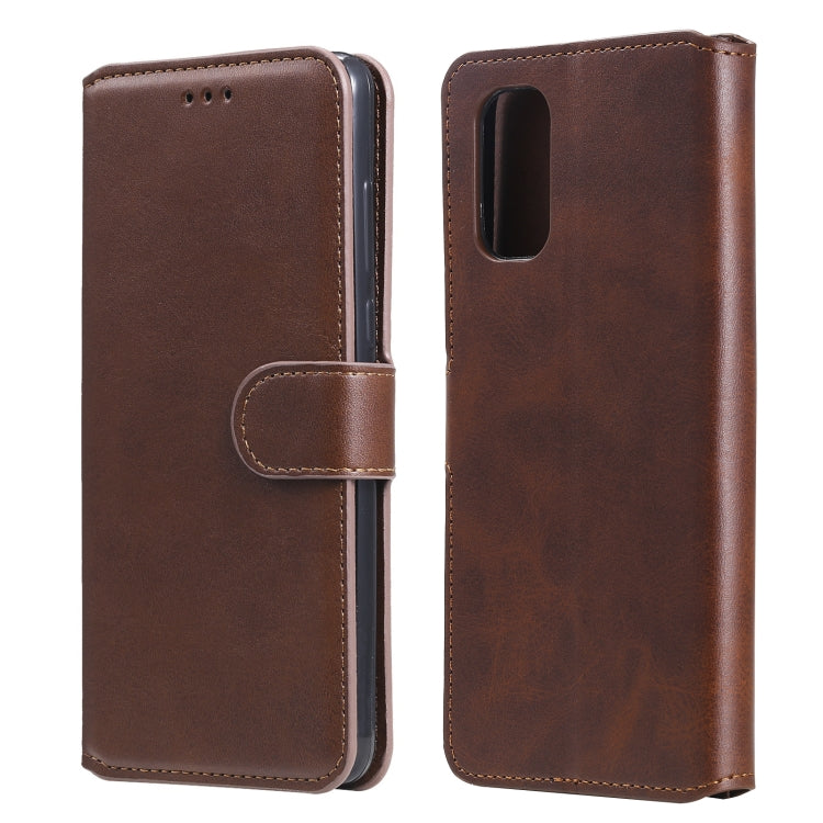 For OPPO Realme 7 5G / Realme V5 Classic Calf Texture PU + TPU Horizontal Flip Leather Case, with Holder & Card Slots & Wallet