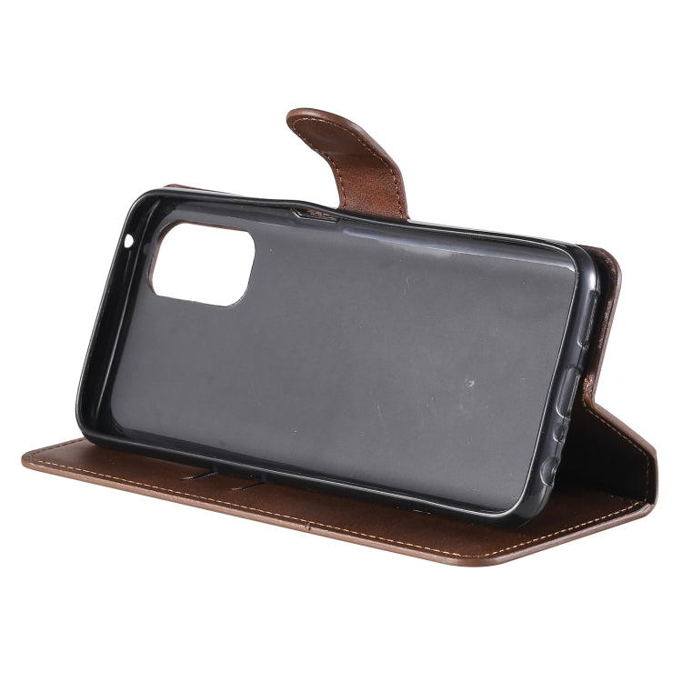 For OPPO Realme 7 5G / Realme V5 Classic Calf Texture PU + TPU Horizontal Flip Leather Case, with Holder & Card Slots & Wallet