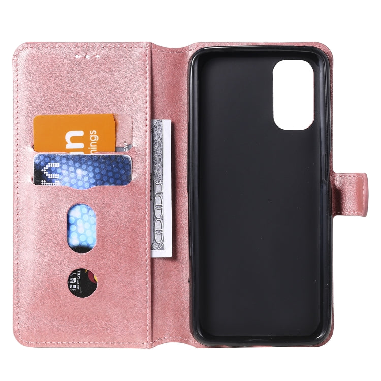 For OPPO Realme 7 5G / Realme V5 Classic Calf Texture PU + TPU Horizontal Flip Leather Case, with Holder & Card Slots & Wallet