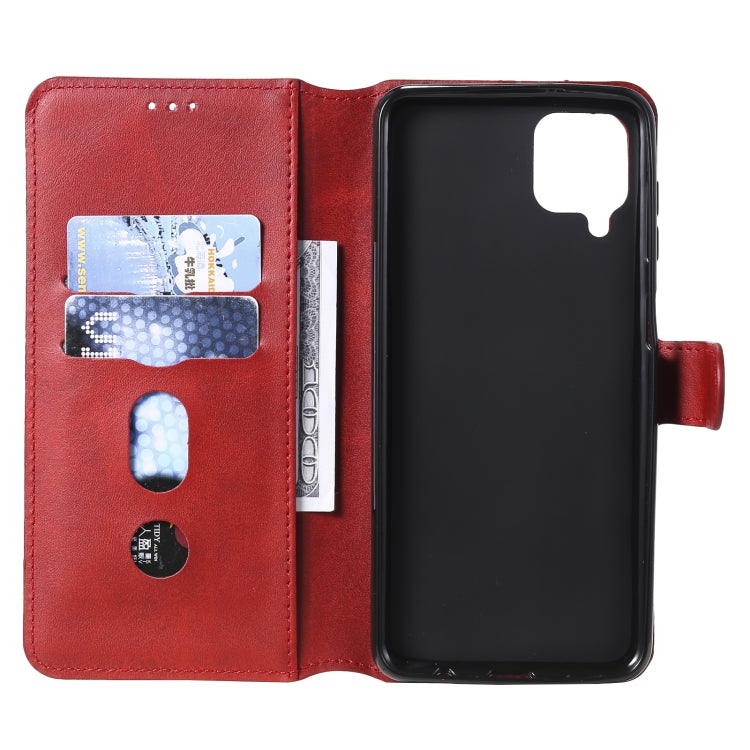 For Samsung Galaxy A12 5G Classic Calf Texture PU + TPU Horizontal Flip Leather Case, with Holder & Card Slots & Wallet