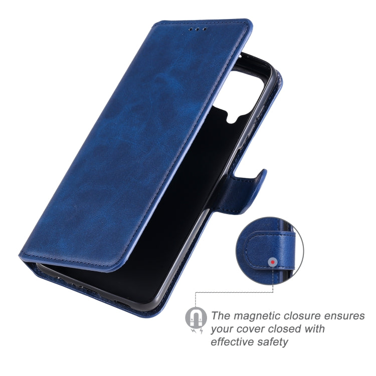 For Samsung Galaxy A12 5G Classic Calf Texture PU + TPU Horizontal Flip Leather Case, with Holder & Card Slots & Wallet