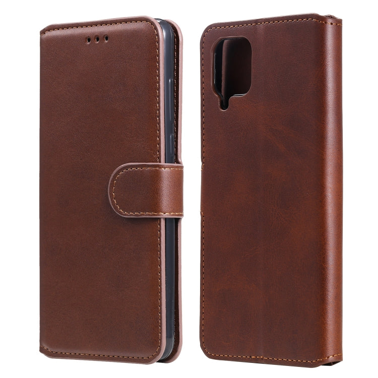 For Samsung Galaxy A12 5G Classic Calf Texture PU + TPU Horizontal Flip Leather Case, with Holder & Card Slots & Wallet