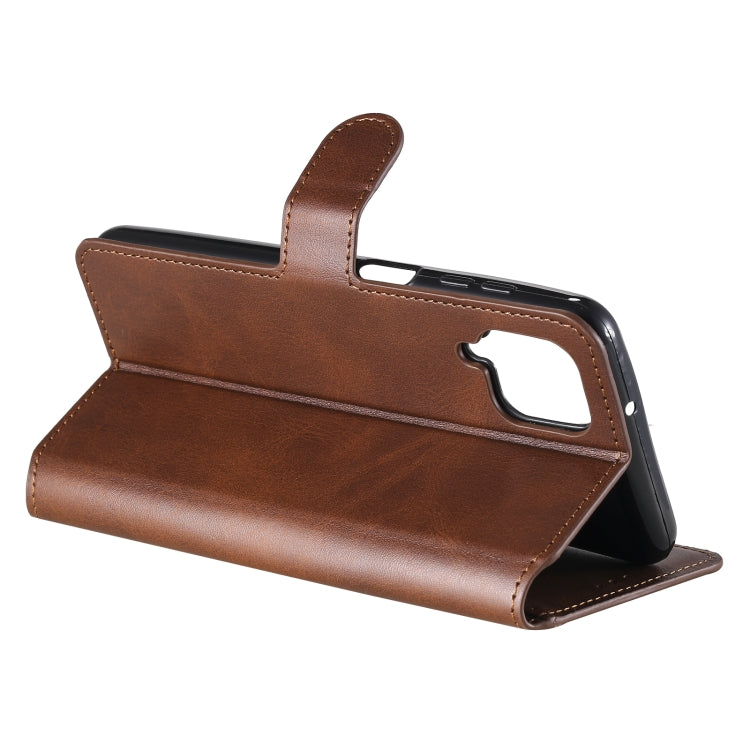 For Samsung Galaxy A12 5G Classic Calf Texture PU + TPU Horizontal Flip Leather Case, with Holder & Card Slots & Wallet