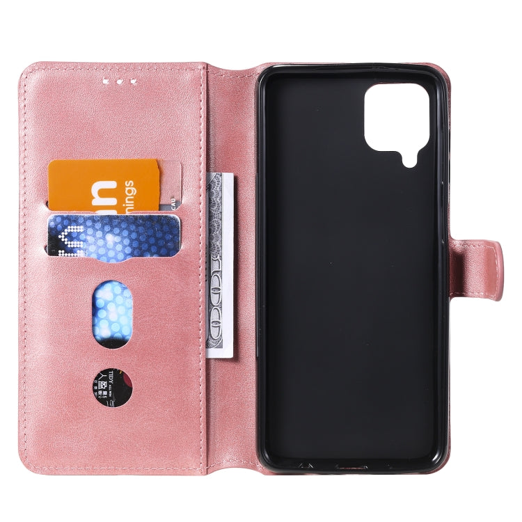 For Samsung Galaxy A12 5G Classic Calf Texture PU + TPU Horizontal Flip Leather Case, with Holder & Card Slots & Wallet