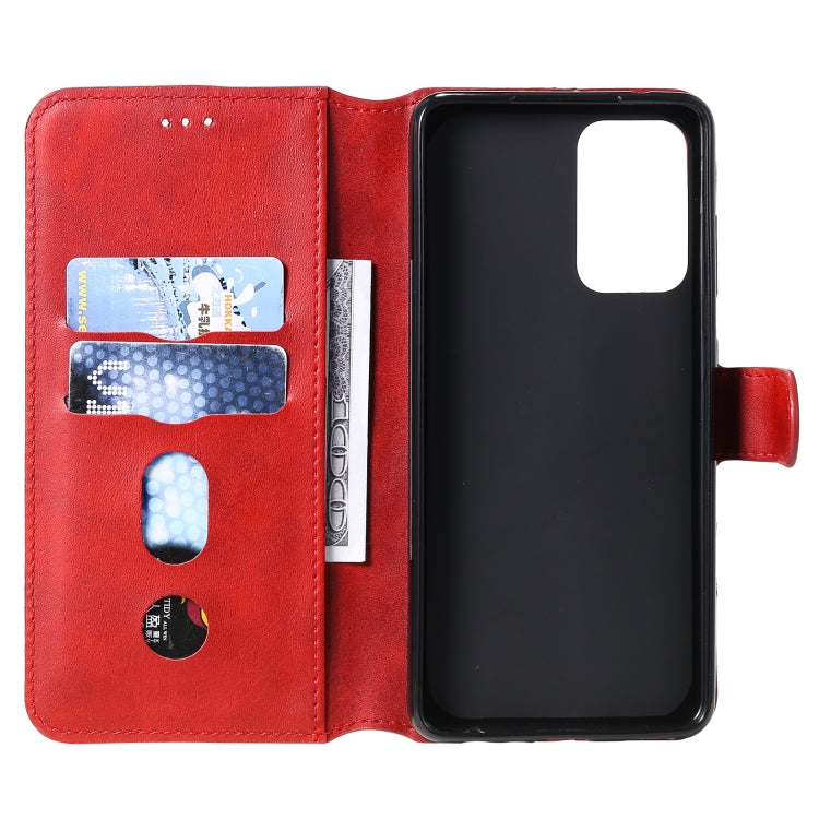 For Samsung Galaxy A52 5G Classic Calf Texture PU + TPU Horizontal Flip Leather Case, with Holder & Card Slots & Wallet