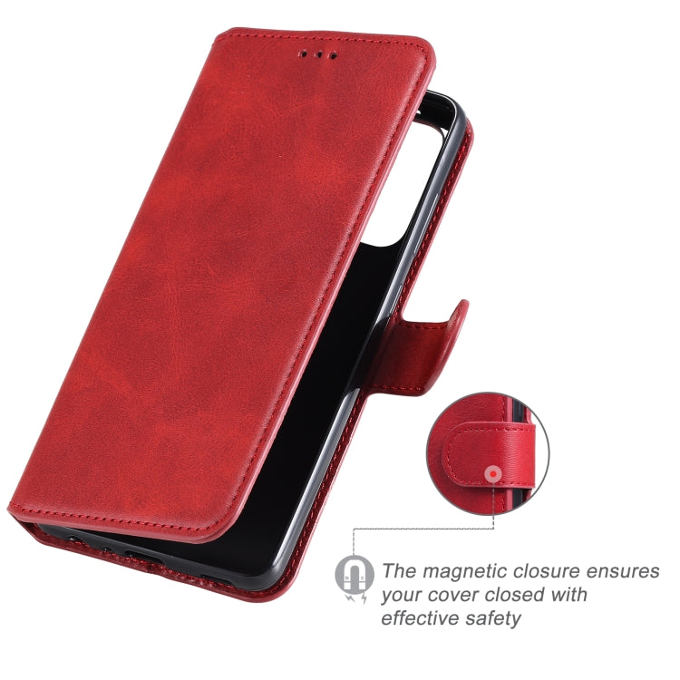 For Samsung Galaxy A52 5G Classic Calf Texture PU + TPU Horizontal Flip Leather Case, with Holder & Card Slots & Wallet