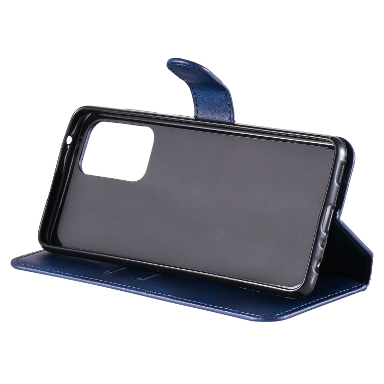 For Samsung Galaxy A52 5G Classic Calf Texture PU + TPU Horizontal Flip Leather Case, with Holder & Card Slots & Wallet