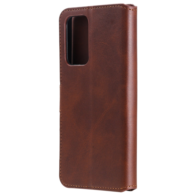 For Samsung Galaxy A52 5G Classic Calf Texture PU + TPU Horizontal Flip Leather Case, with Holder & Card Slots & Wallet