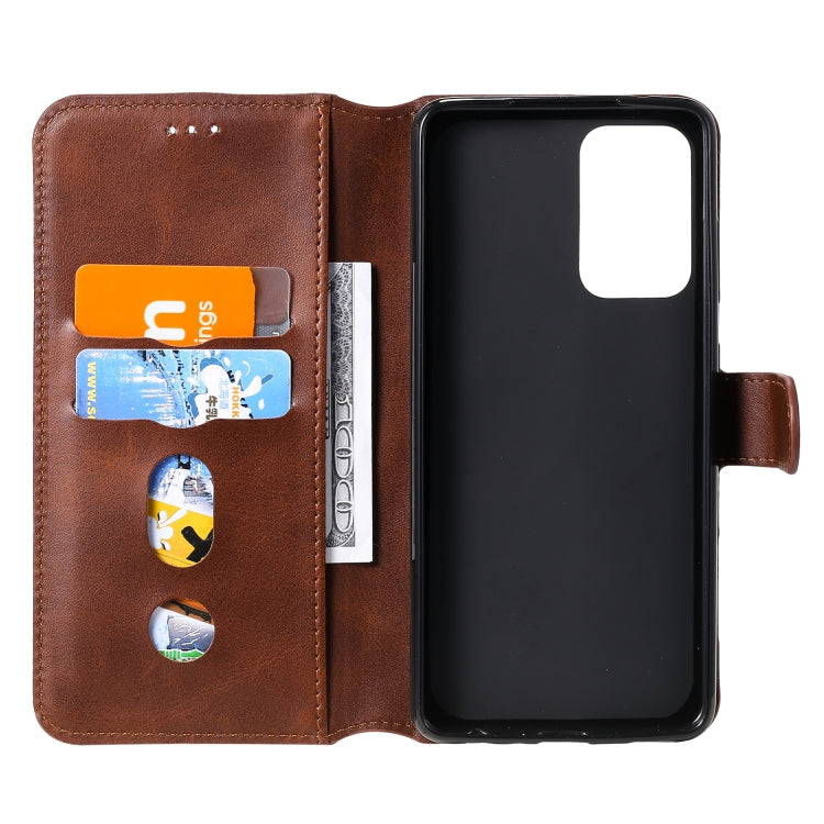 For Samsung Galaxy A52 5G Classic Calf Texture PU + TPU Horizontal Flip Leather Case, with Holder & Card Slots & Wallet