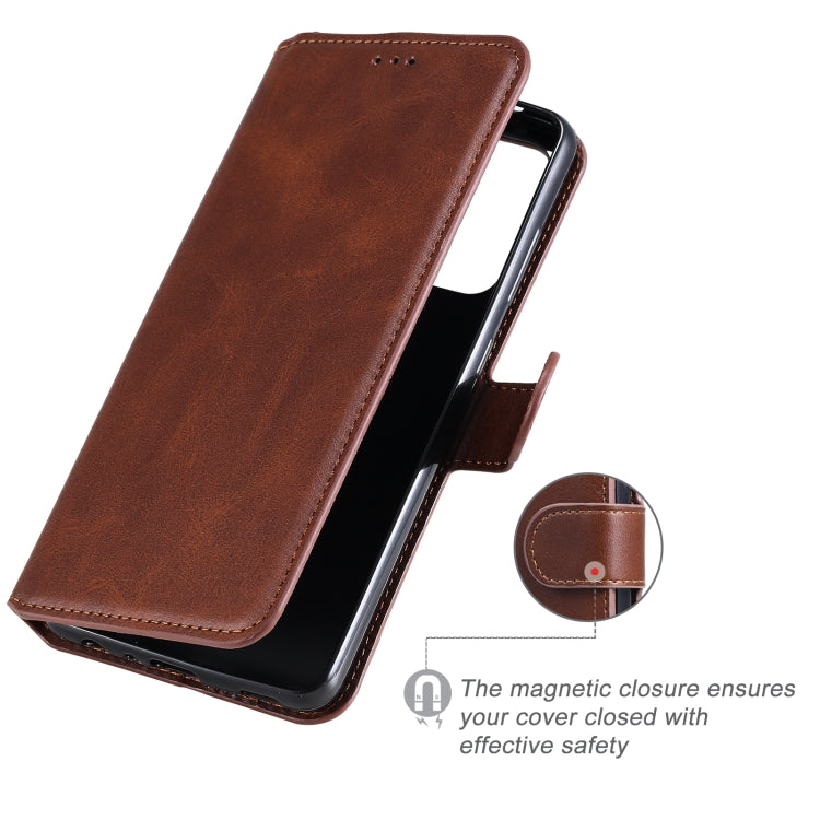 For Samsung Galaxy A52 5G Classic Calf Texture PU + TPU Horizontal Flip Leather Case, with Holder & Card Slots & Wallet