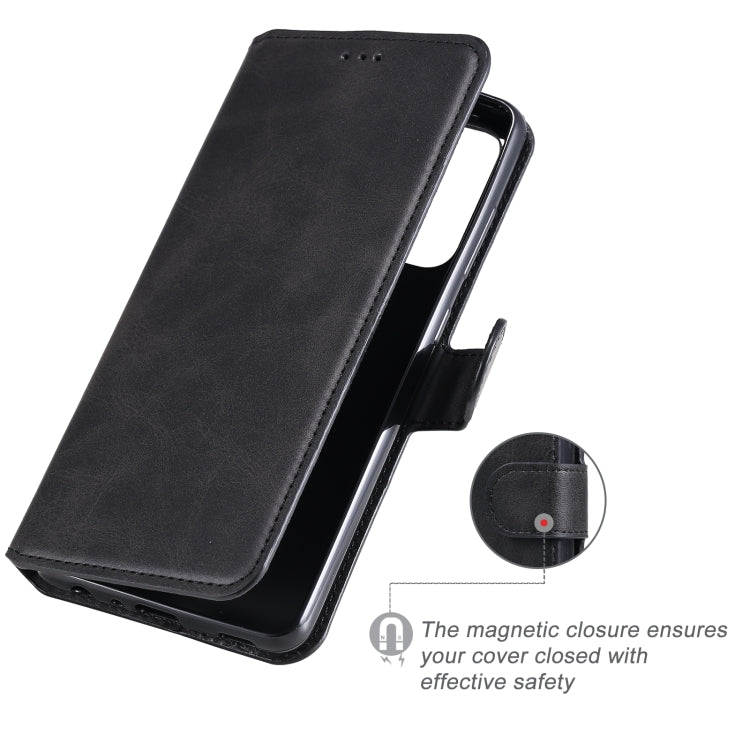 For Samsung Galaxy A52 5G Classic Calf Texture PU + TPU Horizontal Flip Leather Case, with Holder & Card Slots & Wallet