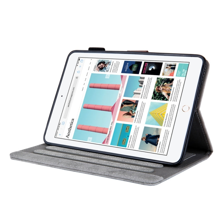 For iPad Mini 1 / 2 / 3 / 4 Business Style Horizontal Flip Leather Case, with Holder & Card Slot & Photo Frame & Sleep / Wake-up Function