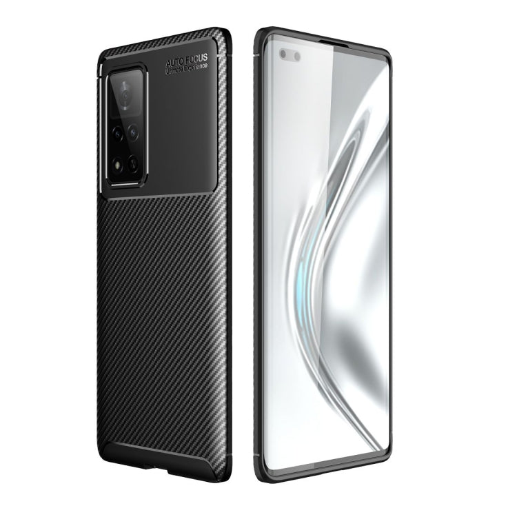 For Huawei Honor V40 Carbon Fiber Texture Shockproof TPU Case