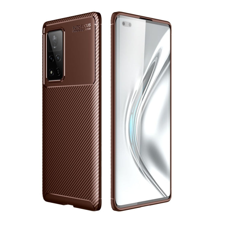 For Huawei Honor V40 Carbon Fiber Texture Shockproof TPU Case