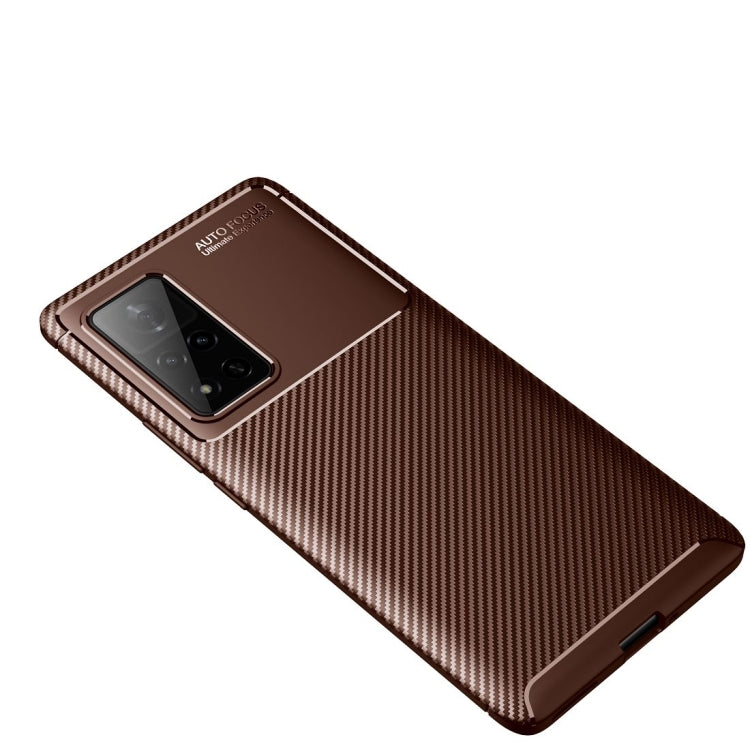 For Huawei Honor V40 Carbon Fiber Texture Shockproof TPU Case