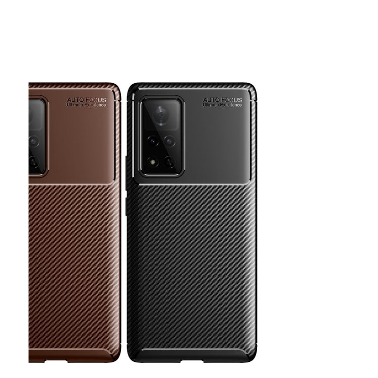 For Huawei Honor V40 Carbon Fiber Texture Shockproof TPU Case