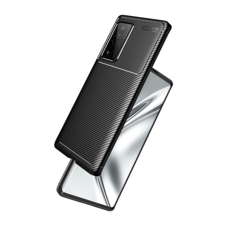 For Huawei Honor V40 Carbon Fiber Texture Shockproof TPU Case