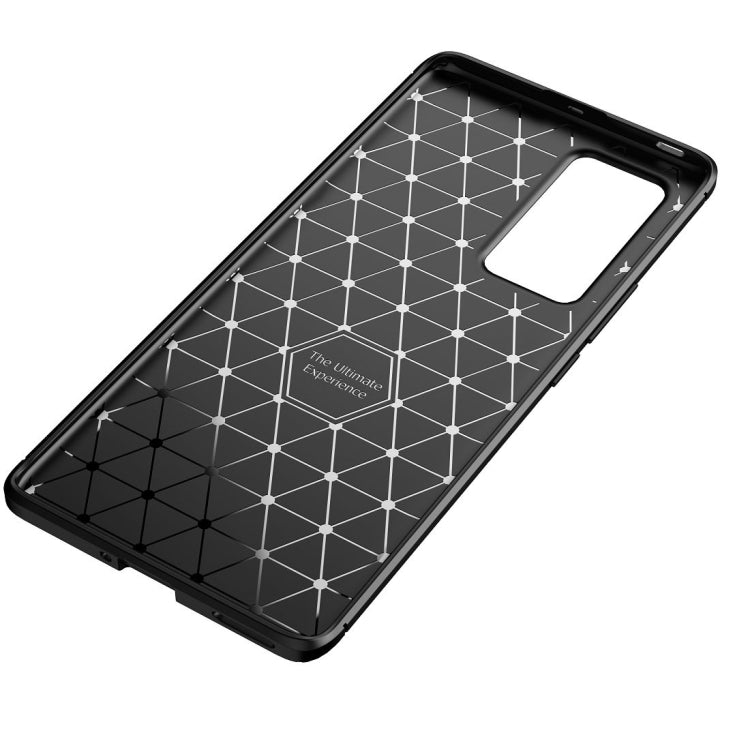 For Huawei Honor V40 Carbon Fiber Texture Shockproof TPU Case