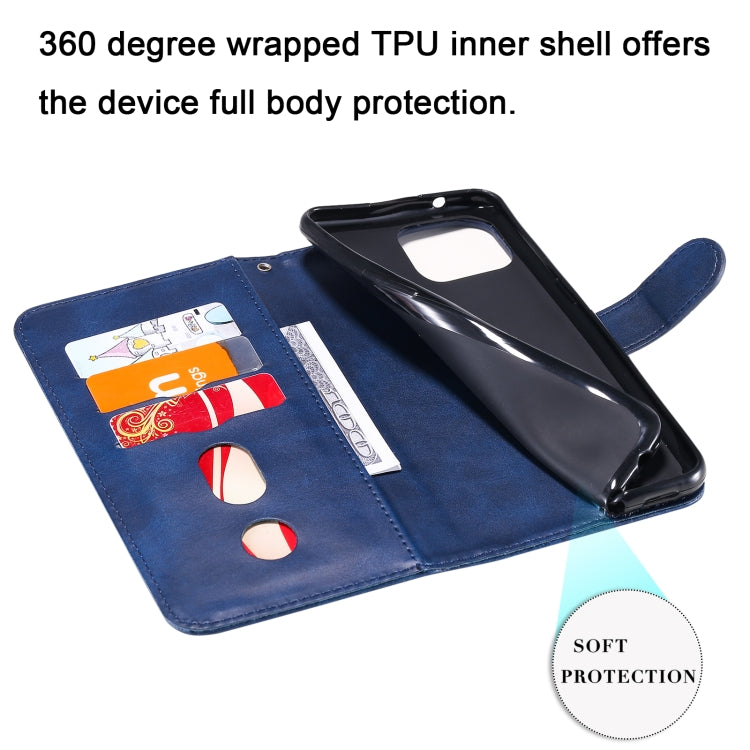 For OPPO F17 Pro / A93 Fashion Calf Texture Zipper Horizontal Flip Leather Case with Holder & Card Slots & Wallet