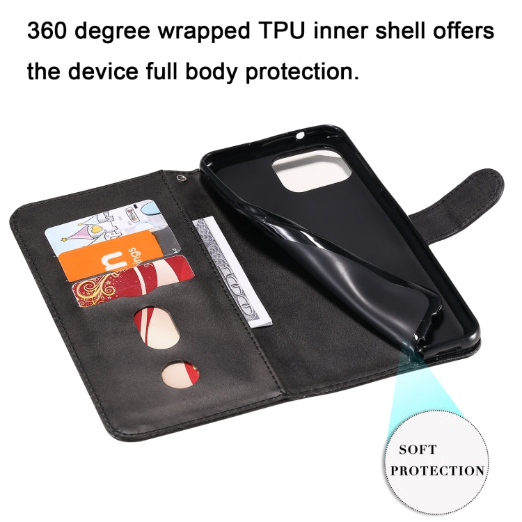 For OPPO F17 Pro / A93 Fashion Calf Texture Zipper Horizontal Flip Leather Case with Holder & Card Slots & Wallet