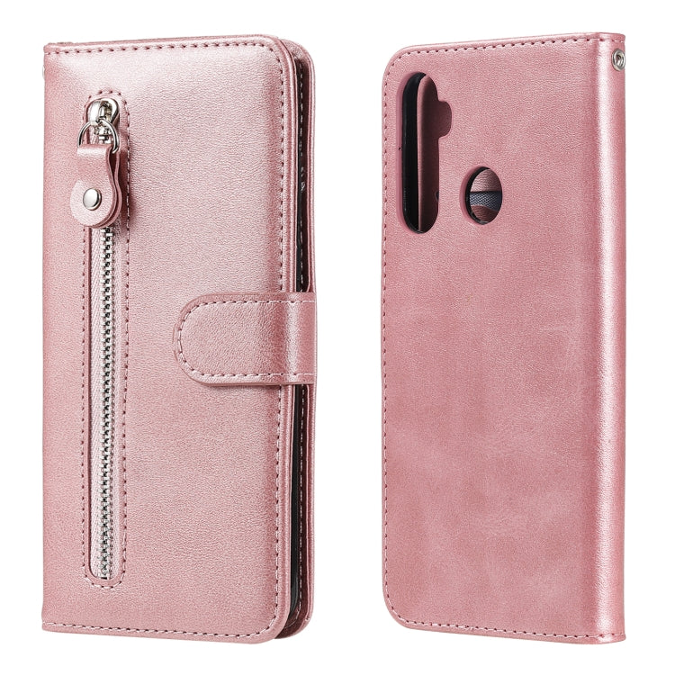 For OPPO Realme 5 / 5s / C3 Fashion Calf Texture Zipper Horizontal Flip Leather Case with Holder & Card Slots & Wallet