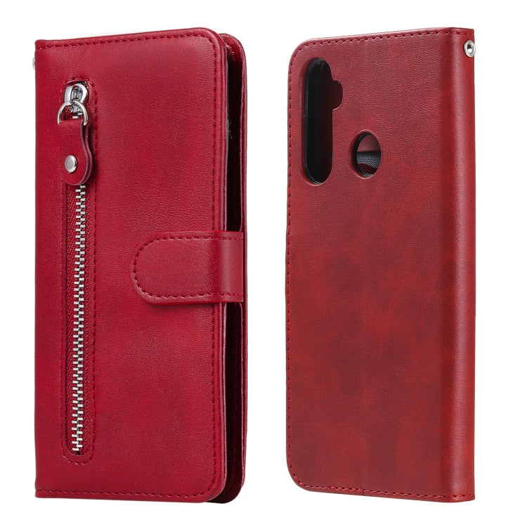 For OPPO Realme 5 / 5s / C3 Fashion Calf Texture Zipper Horizontal Flip Leather Case with Holder & Card Slots & Wallet