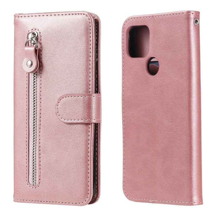 For Google Pixel 5 XL / Pixel 4a 5G Fashion Calf Texture Zipper Horizontal Flip Leather Case with Holder & Card Slots & Wallet