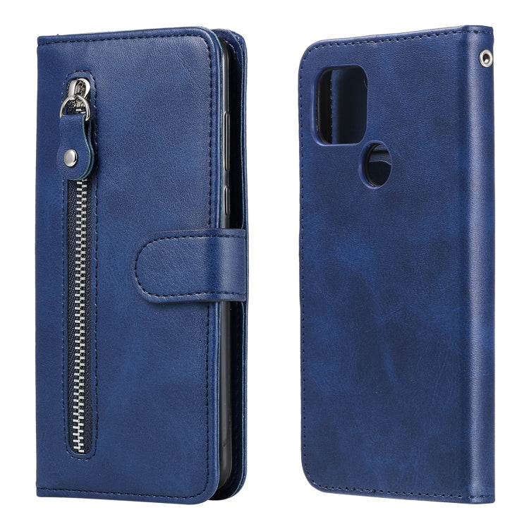 For Google Pixel 5 XL / Pixel 4a 5G Fashion Calf Texture Zipper Horizontal Flip Leather Case with Holder & Card Slots & Wallet