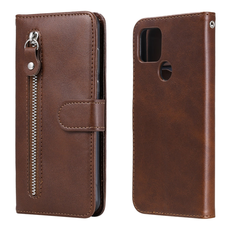 For Google Pixel 5 XL / Pixel 4a 5G Fashion Calf Texture Zipper Horizontal Flip Leather Case with Holder & Card Slots & Wallet