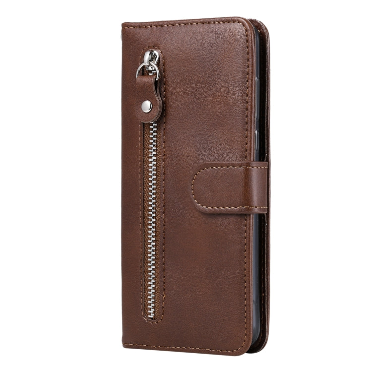 For Google Pixel 5 XL / Pixel 4a 5G Fashion Calf Texture Zipper Horizontal Flip Leather Case with Holder & Card Slots & Wallet
