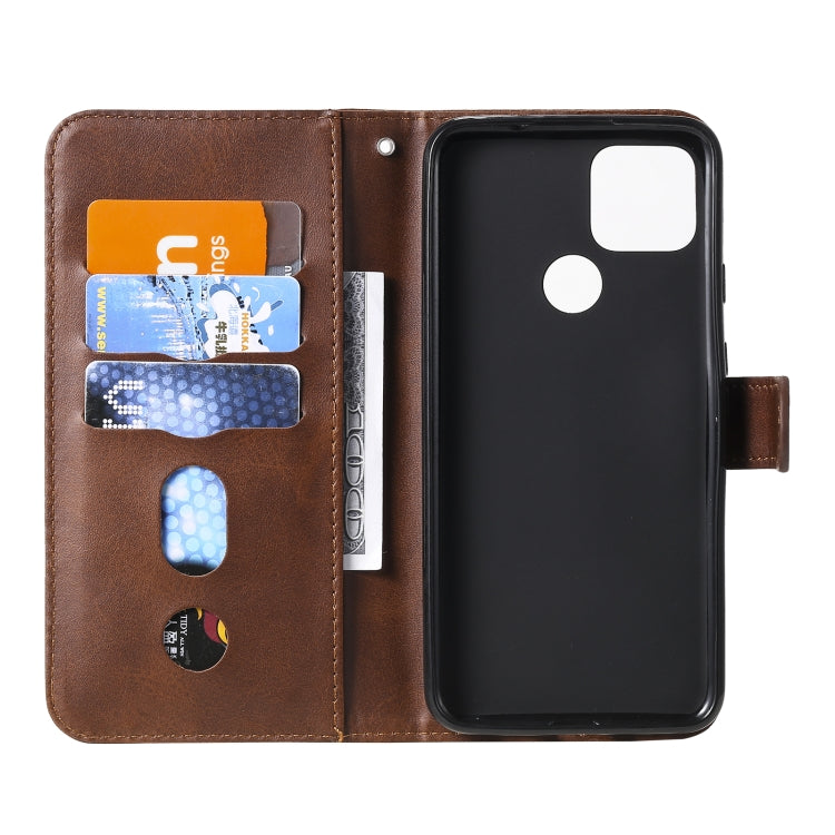 For Google Pixel 5 XL / Pixel 4a 5G Fashion Calf Texture Zipper Horizontal Flip Leather Case with Holder & Card Slots & Wallet