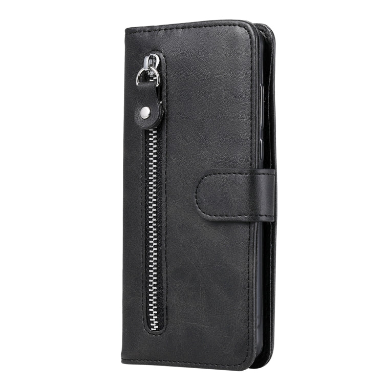 For Google Pixel 5 XL / Pixel 4a 5G Fashion Calf Texture Zipper Horizontal Flip Leather Case with Holder & Card Slots & Wallet