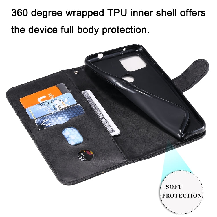 For Google Pixel 5 XL / Pixel 4a 5G Fashion Calf Texture Zipper Horizontal Flip Leather Case with Holder & Card Slots & Wallet