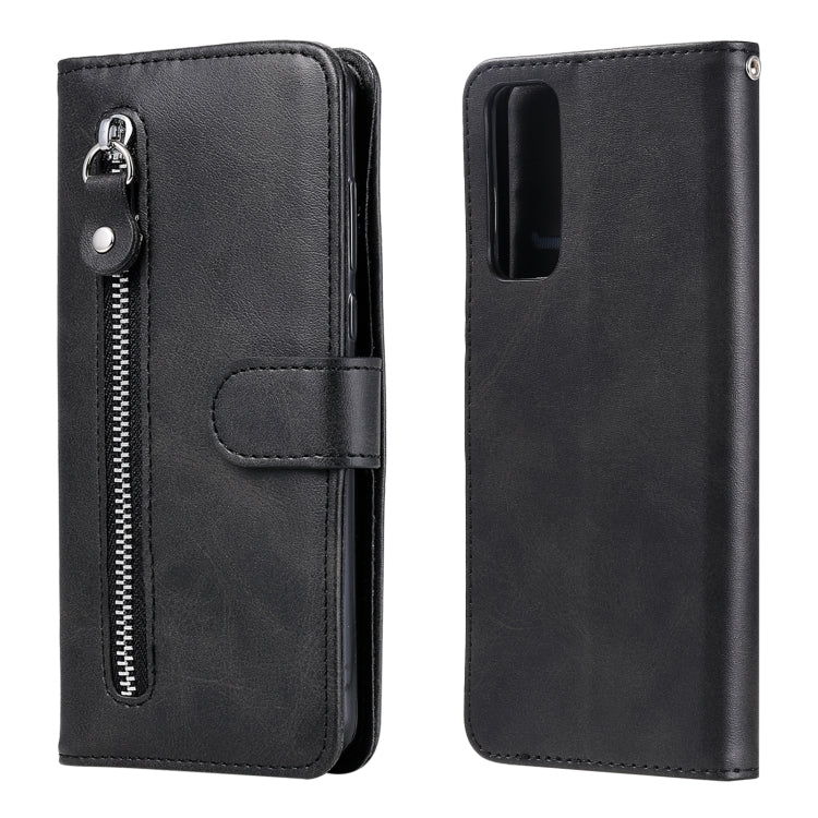 For Huawei P Smart 2021 / Y7a / Honor 10X Lite Fashion Calf Texture Zipper Horizontal Flip Leather Case with Holder & Card Slots & Wallet