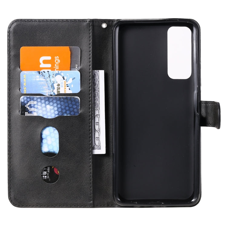 For Huawei P Smart 2021 / Y7a / Honor 10X Lite Fashion Calf Texture Zipper Horizontal Flip Leather Case with Holder & Card Slots & Wallet