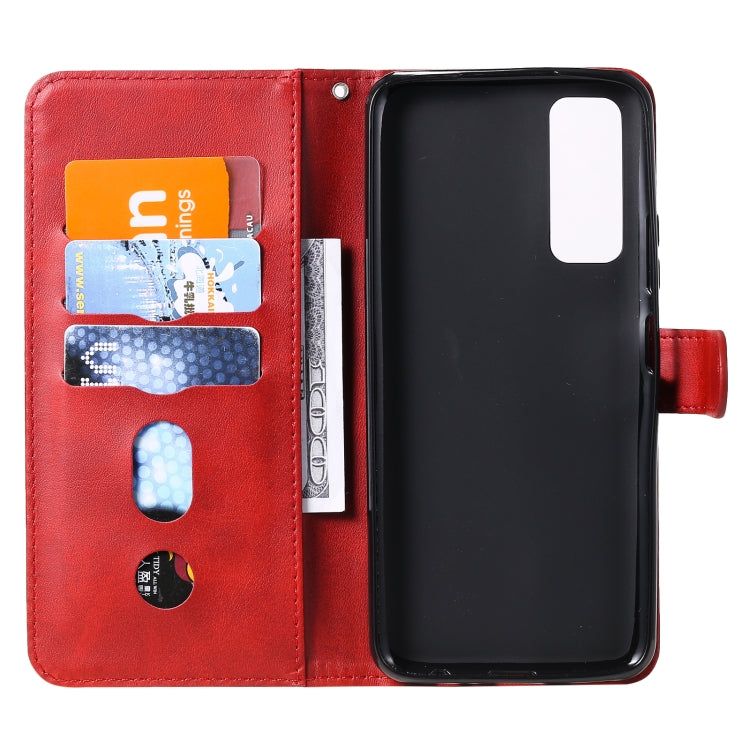 For Huawei P Smart 2021 / Y7a / Honor 10X Lite Fashion Calf Texture Zipper Horizontal Flip Leather Case with Holder & Card Slots & Wallet