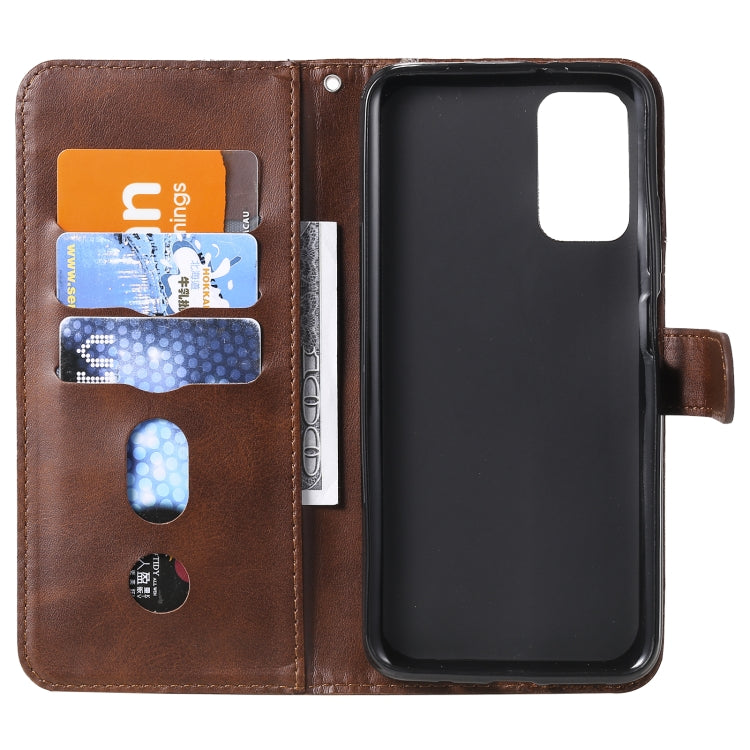 For Xiaomi Poco M3 / Redmi Note 9 4G Fashion Calf Texture Zipper Horizontal Flip Leather Case with Holder & Card Slots & Wallet