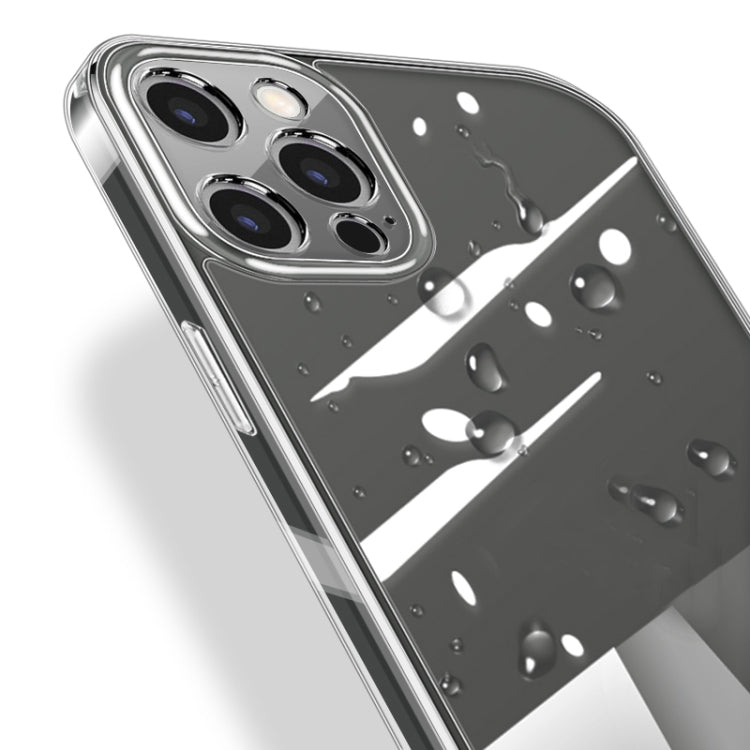 High Transparent TPU Soft Frame + Glass Back Fine Hole Protective Case For iPhone 11