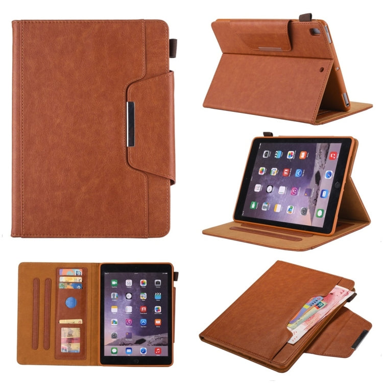For iPad 10.2 2021 / 2020 / 2019 Business Style Horizontal Flip Leather Case with Holder & Card Slot & Photo Frame & Wallet