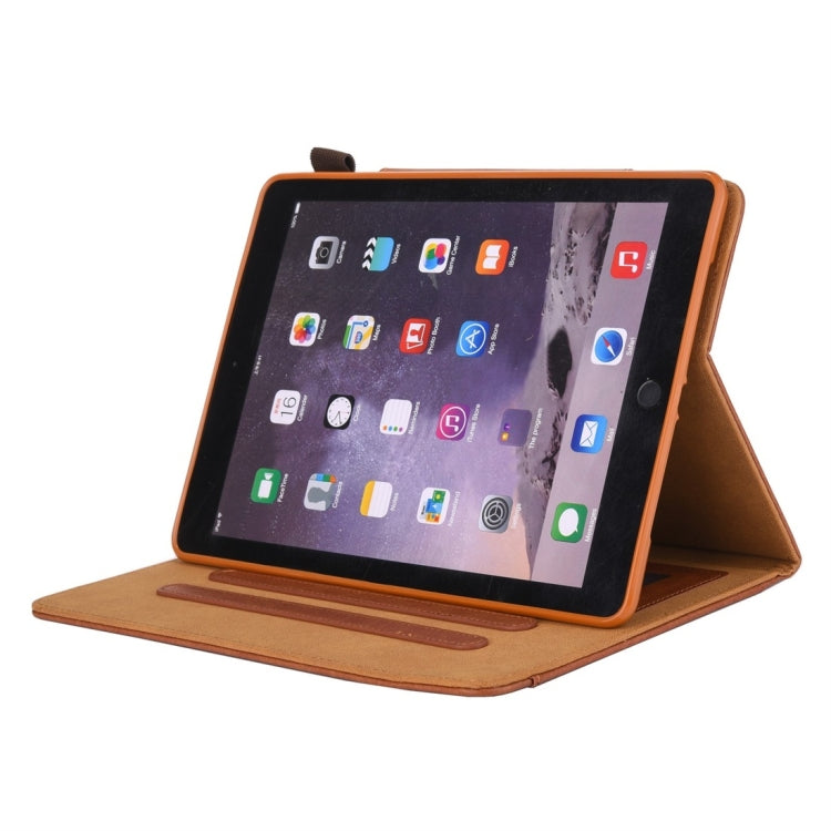 For iPad 10.2 2021 / 2020 / 2019 Business Style Horizontal Flip Leather Case with Holder & Card Slot & Photo Frame & Wallet