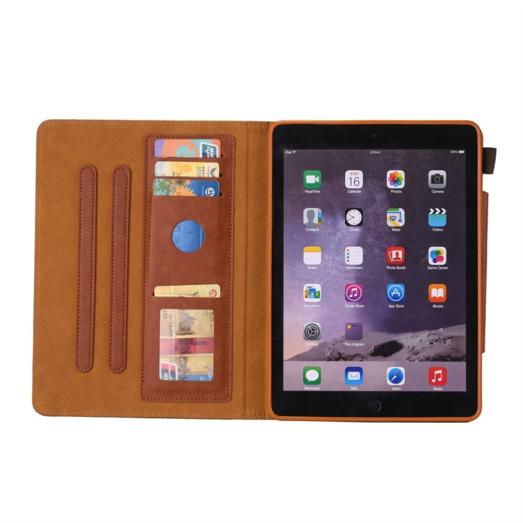 For iPad 10.2 2021 / 2020 / 2019 Business Style Horizontal Flip Leather Case with Holder & Card Slot & Photo Frame & Wallet