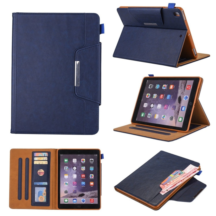 For iPad 10.2 2021 / 2020 / 2019 Business Style Horizontal Flip Leather Case with Holder & Card Slot & Photo Frame & Wallet