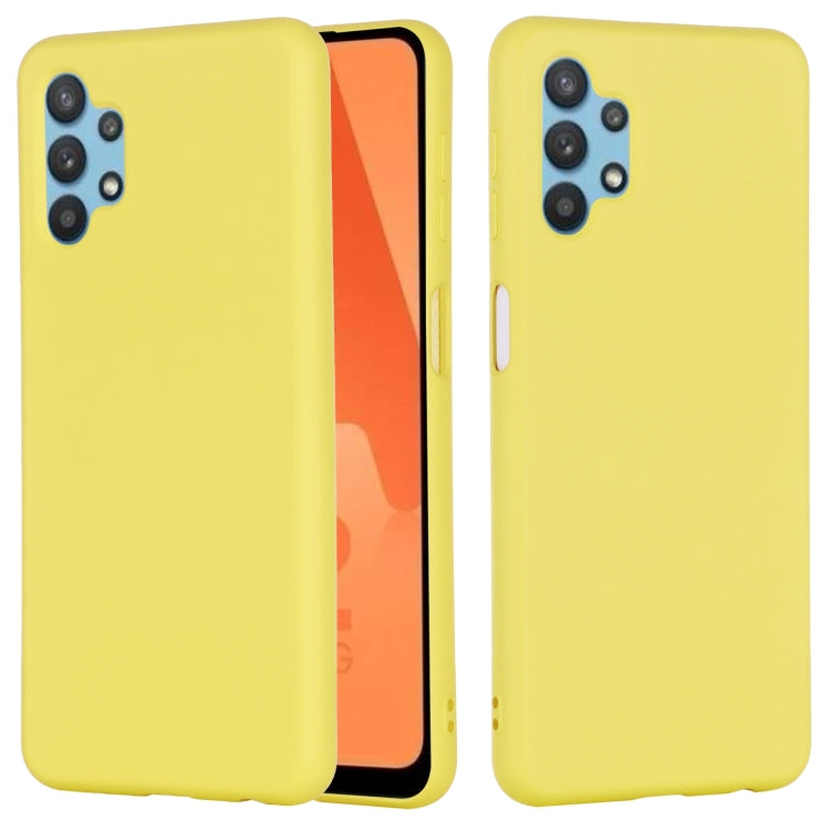 For Samsung Galaxy A32 5G Pure Color Liquid Silicone Shockproof Full Coverage Case