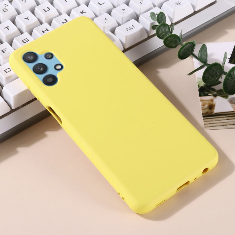 For Samsung Galaxy A32 5G Pure Color Liquid Silicone Shockproof Full Coverage Case