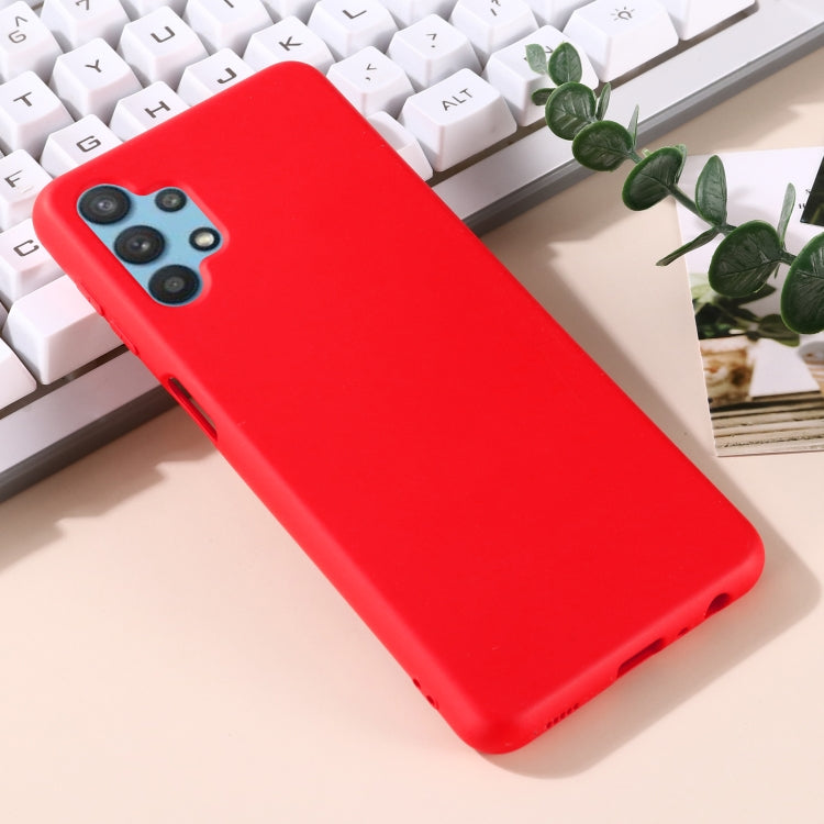 For Samsung Galaxy A32 5G Pure Color Liquid Silicone Shockproof Full Coverage Case