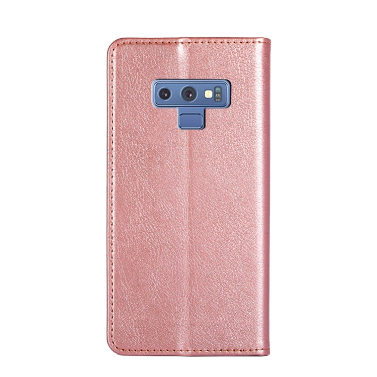 For Samsung Galaxy Note9 PU + TPU Gloss Oil Solid Color Magnetic Horizontal Flip Leather Case with Holder & Card Slot & Wallet