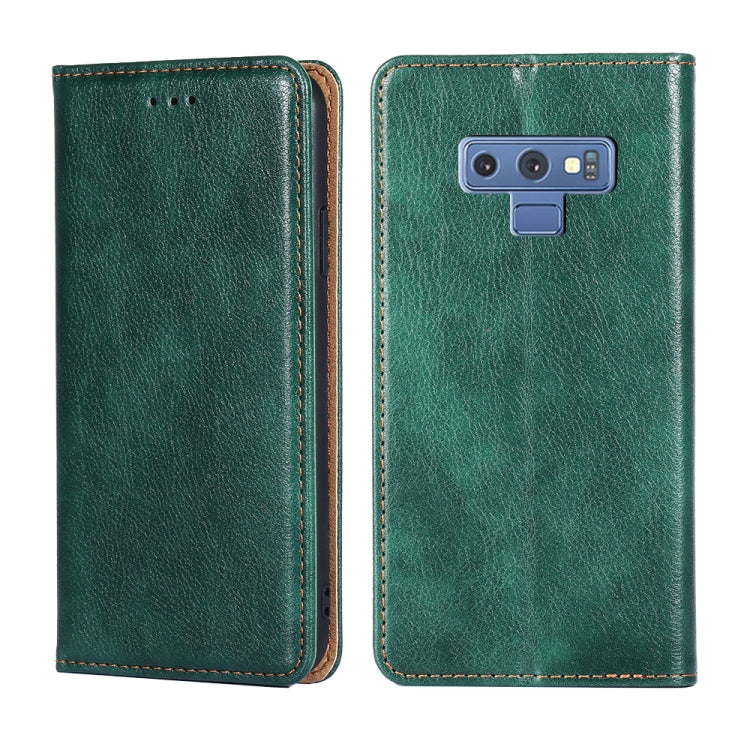 For Samsung Galaxy Note9 PU + TPU Gloss Oil Solid Color Magnetic Horizontal Flip Leather Case with Holder & Card Slot & Wallet